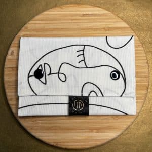 Pochette imperméable « Blanc noir »