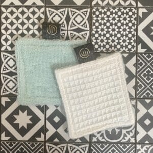 Lingettes lavables « Bleu clair »