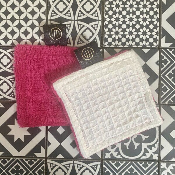 Lingettes lavables "Fuschia"
