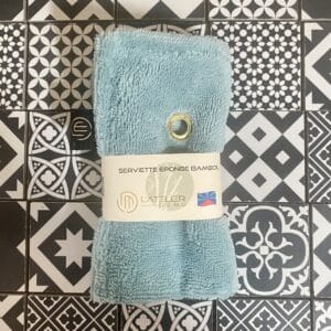 Serviette éponge « Bleu clair »