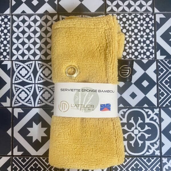 Serviette éponge "Moutarde"