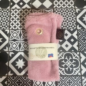 Serviette éponge « Vieux rose »